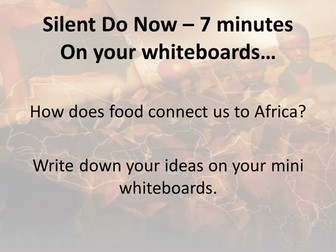 How does food connect us to Africa?