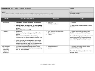 KS2 - Ancient Greece - lesson plan - Art & Design - Weapons / Battering Ram