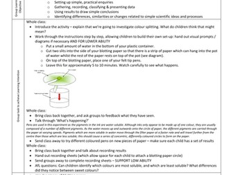 KS2 - Working scientifically - lesson plan - Science - Colour chaos