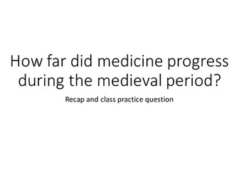 Medieval medicine - an assessment