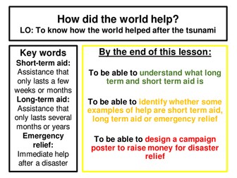 How did the world help with the Indian Ocean tsunami