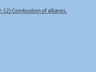 14 Alkenes AQA