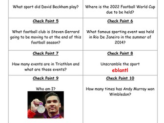 OAA Fun check point lesson activity