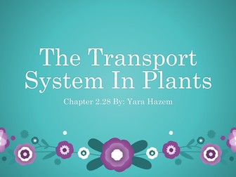 Transpiration: water movement through the plant
