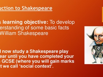 Introduction to Othello - tragic hero and villain focus