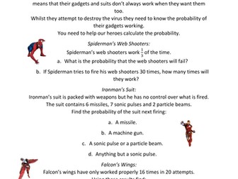 Marvel Probability