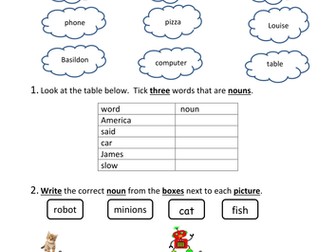 KS1 Grammar Nouns