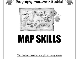 Map Skills Homework Booklet - Geography