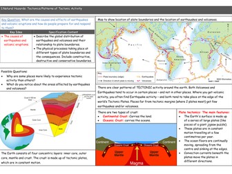 Tectonic Hazards Revision Booklet - AQA Geography