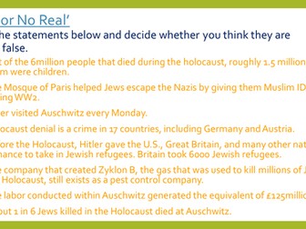 Attitudes to Jewish people in WWII - Antisemitism vs. Islamophobia 