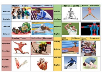 Health, Fitness and Healthy Active Lifestyle;  Revision/ Disucssion card.