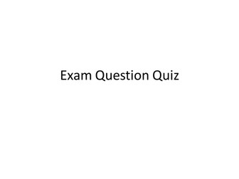 AQA Additional chemistry Exam question quiz