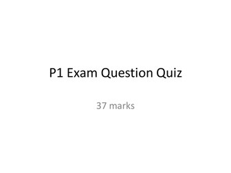 AQA Science core Physics Exam question quiz