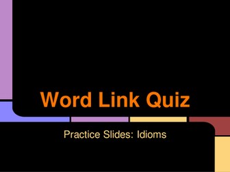 Word Link Quiz Pack