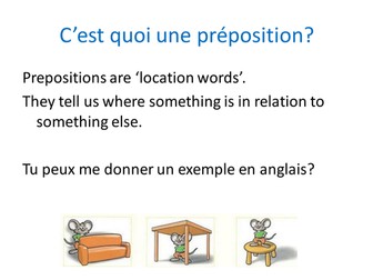 French prepositions
