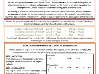 Chemistry AS Level OCR Revision Notes - Organic Chemistry