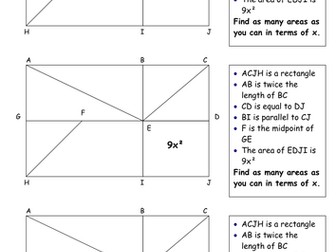 Using algebra and understanding concepts and vocab with algebra