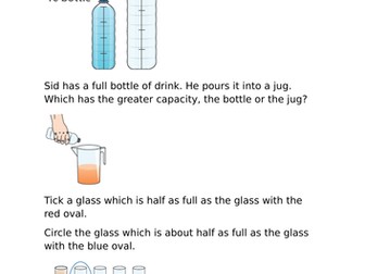 Maths mastery capacity word problems year 1 