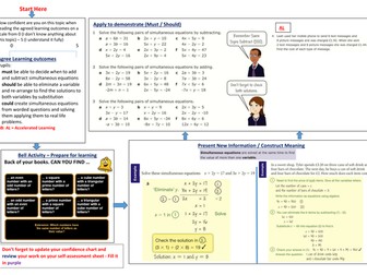 TEEP Lesson - Simultaneous Equations
