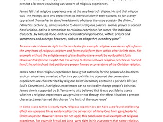 OCR A2 Religious Studies (Philosophy) -William James Revision