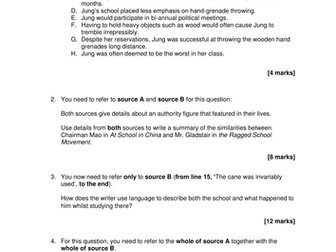 NEW AQA GCSE English Language Paper 2: Writer's Viewpoints and Perspectives (School Life)