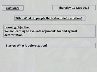 Deforestation in the Amazon