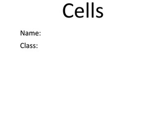 AQA 2016 Cells revision booklet