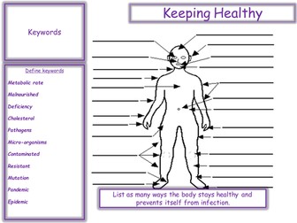 AQA Science unit 1 revision placemats