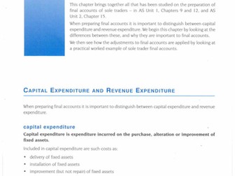 Preparing final account of Sole Trader 