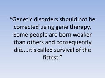 KS5 Biology Gene therapy