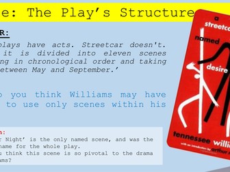 Structure in A Streetcar Named Desire
