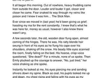 Street Child Diary WAGOLL