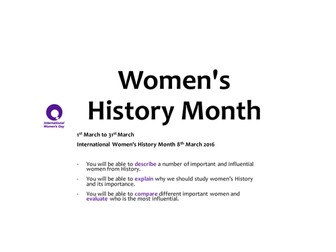 Women's history month 