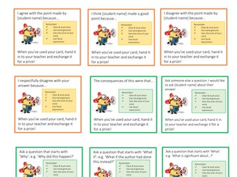 Oracy Cards for Classroom Discussion 