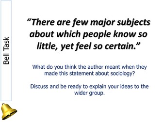 A2 Sociology - Intro and Recap of AS Perspectives