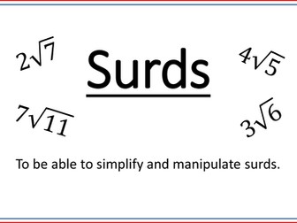 Surds - Simplifying to rationalising