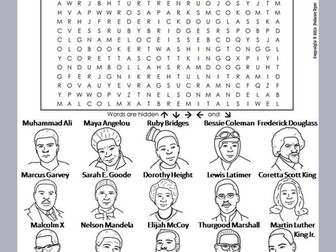 Black History Month Word Search