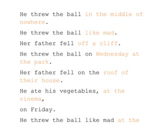 Year 4 Grammar Revision 2016