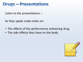 GCSE PE Drugs