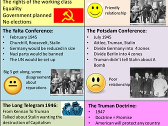 GCSE Cold War Revision Flash Cards