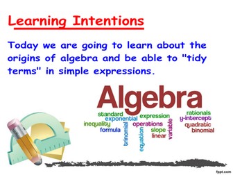 Collecting like terms presentation