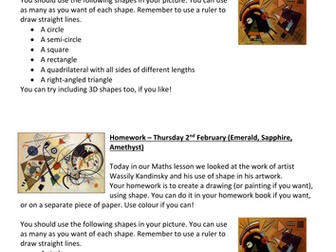 Maths with art! Angles, lines and circles.