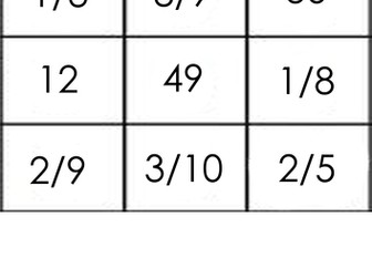 Fraction Bingo - A mixture