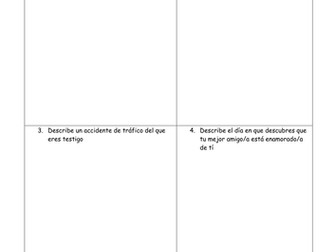 GCSE to A-level preterite revision ~  irregular forms & descriptive writing ~ preterite v. imperfect