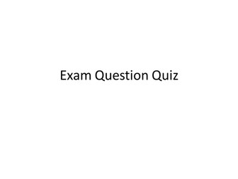 AQA Biology 2 Exam question quiz