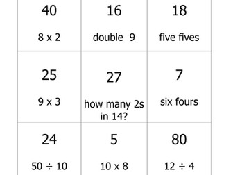 Times Table Loop Game