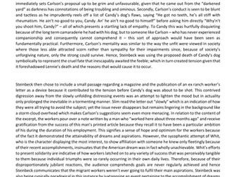 Of Mice and Men - Tension in chapter 3,   A* analysis