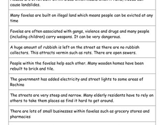 Life in a Favela - KS3