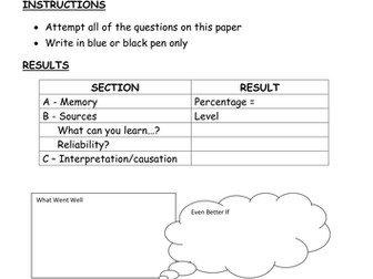Making of the UK assessment covering the Tudors,  Stuarts and Cromwell 