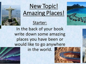 Amazing Places - SOW - All Resources
